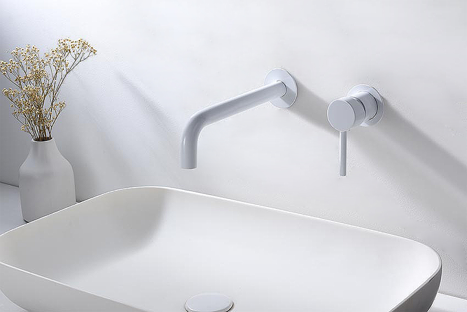 BLANC MAT CORFU ÉVIER INTÉGRÉ