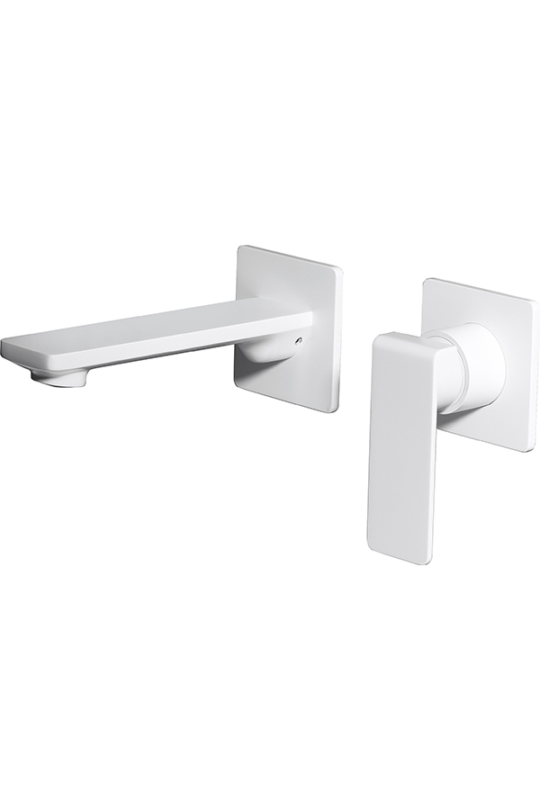 BLANC MAT GOZO ÉVIER INTÉGRÉ ROBINET