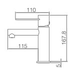 Robinet de lavabo Ibiza noir mat