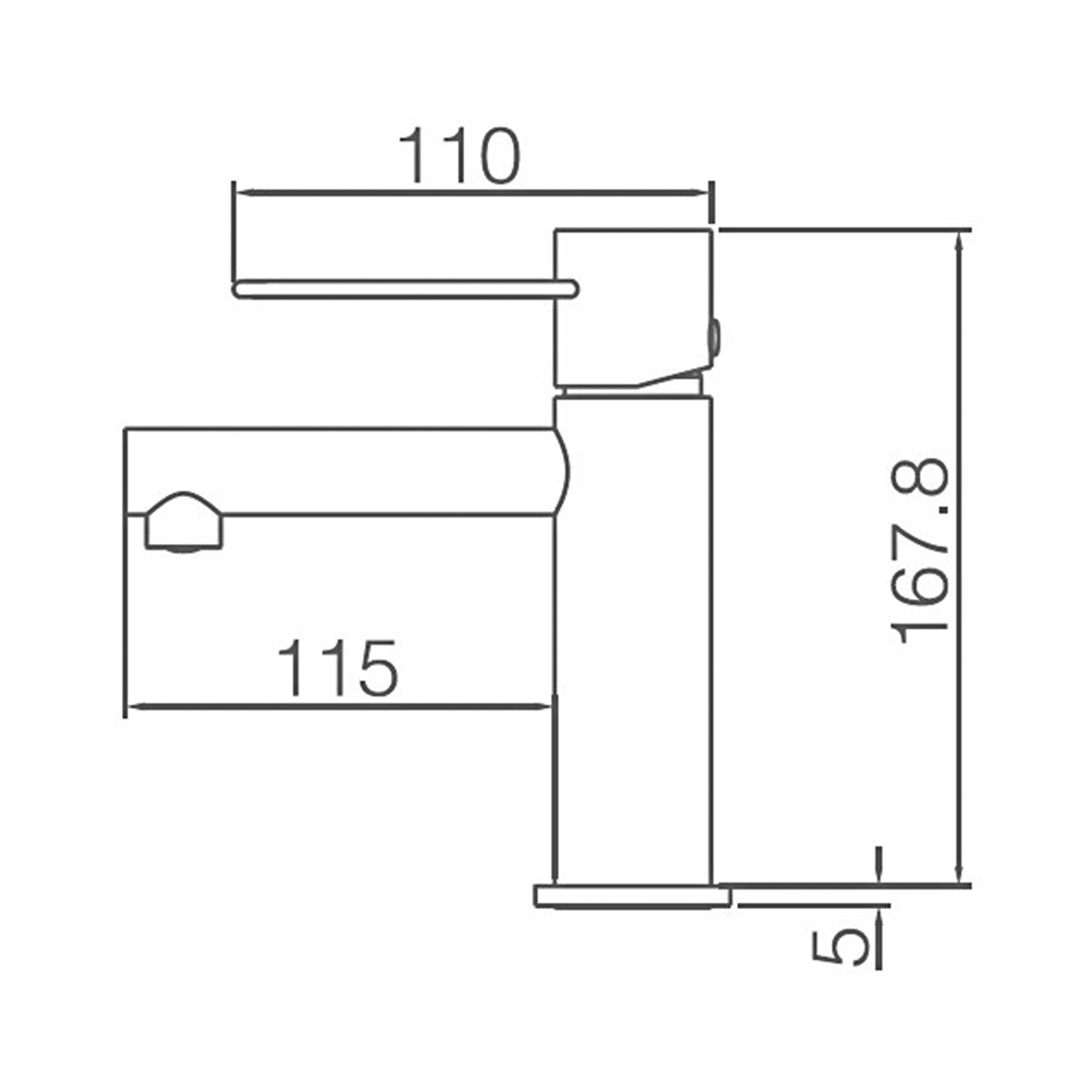 Robinet d’évier chromé Ibiza