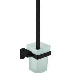 Escobillero redondeado KARA negro mate