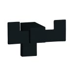 Cintre double KARA, noir mat, 9,5 cm