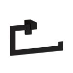 KARA petit modèle noir mat porte-serviette, 21 cm