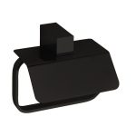 Portarrollo KARA negro mate 15cm