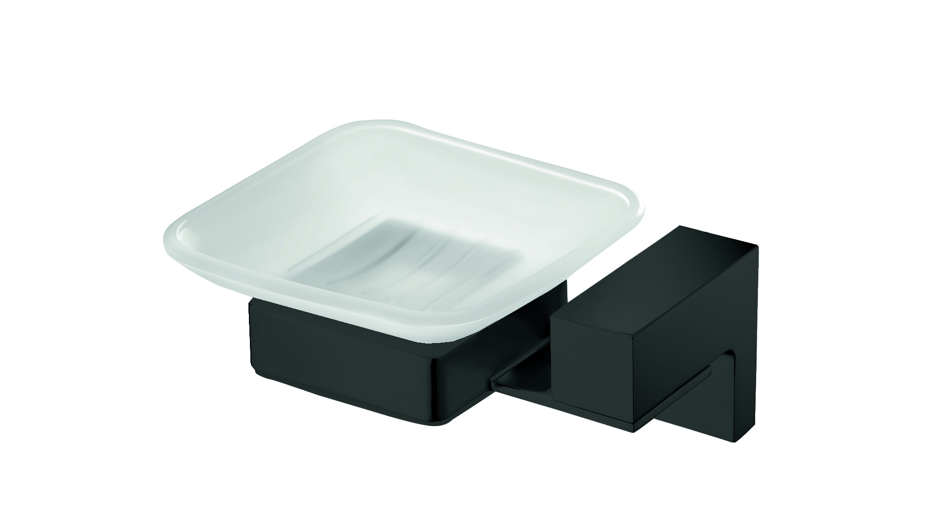 Porte-savon KARA noir mat