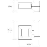 Porte-savon KARA noir mat