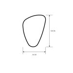 Espejo MAYTE Blanco 650 x 1000