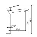 Robinet pour lavabo Haut MALLORCA blanc mat