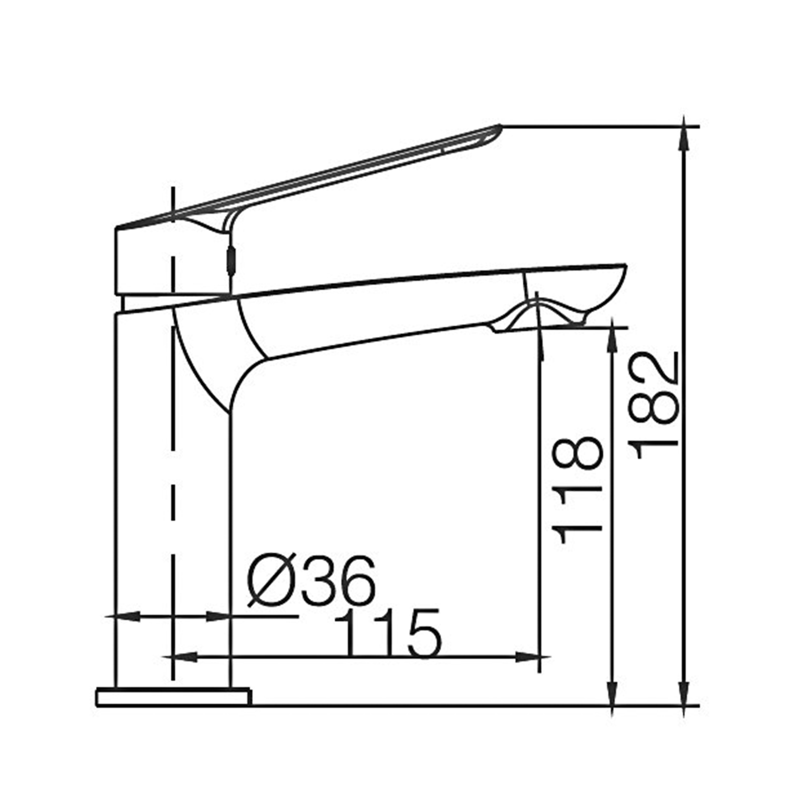 Robinet d’évier Majorque blanc mat