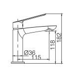 Robinet d’évier Majorque noir mat