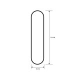 Espejo NATALIA Negro 350 x 1500