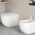 WC compact Molene, blanc éclatant