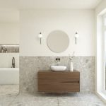 Pack ABEILLE + lavabo + espejo circular