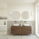 Pack ABEILLE + lavabo + espejo circular