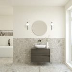 Pack ABEILLE + lavabo + espejo circular