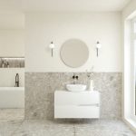 Pack ABEILLE + lavabo + espejo circular