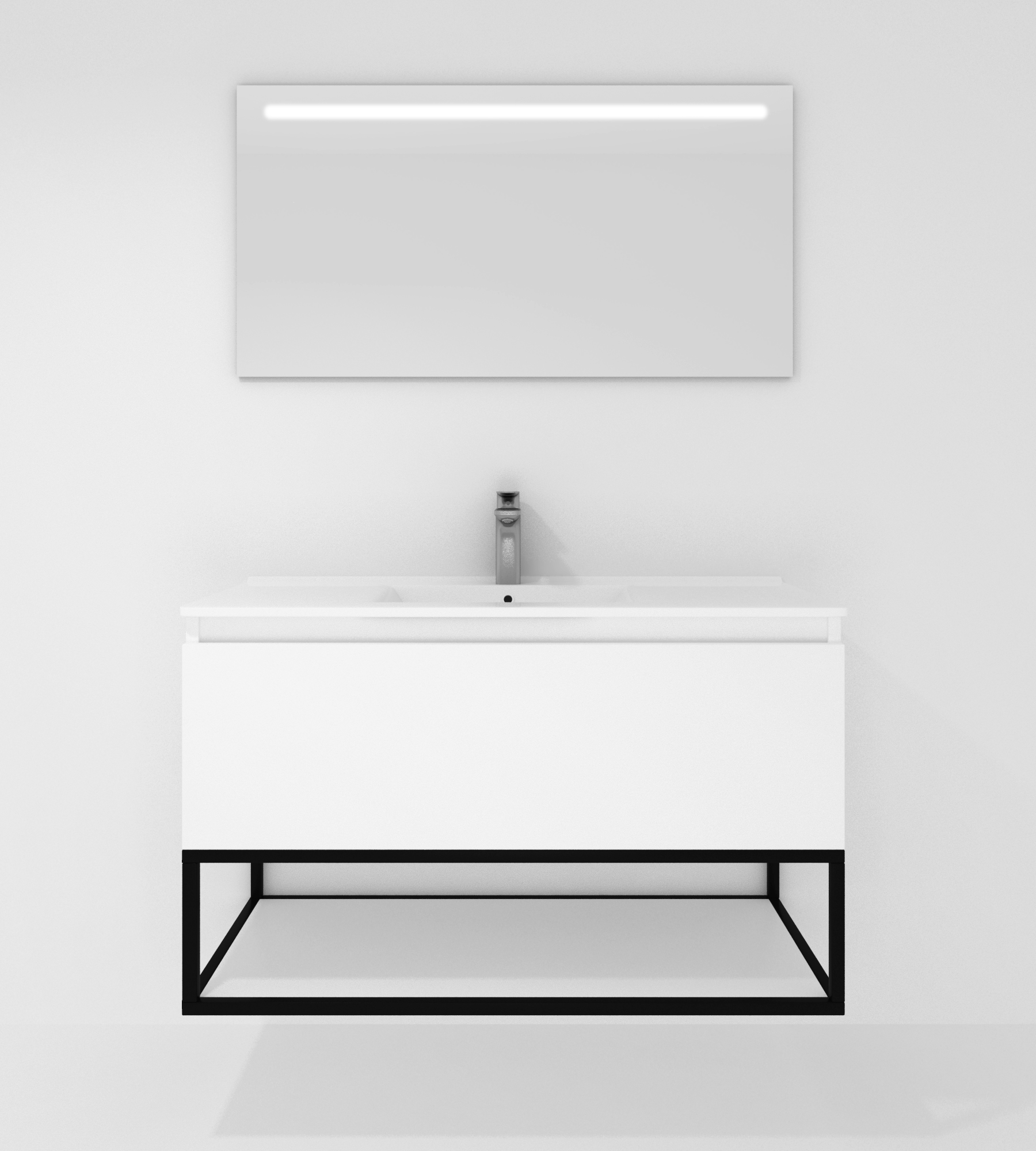 Pack Adour avec lavabo et miroir LED