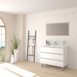 Pack ALEGHE + lavabo + espejo liso