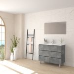 Pack ALEGHE + lavabo + espejo liso