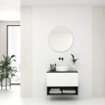 Pack AUDE + vase + miroir circulaire LED