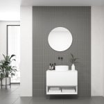 Pack AUDE + vase + miroir circulaire LED