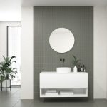 Pack AUDE + vase + miroir circulaire LED