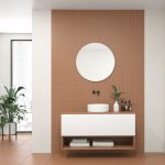 Pack AUDE + vase + miroir circulaire LED