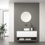 Pack AUDE + vase + miroir circulaire LED