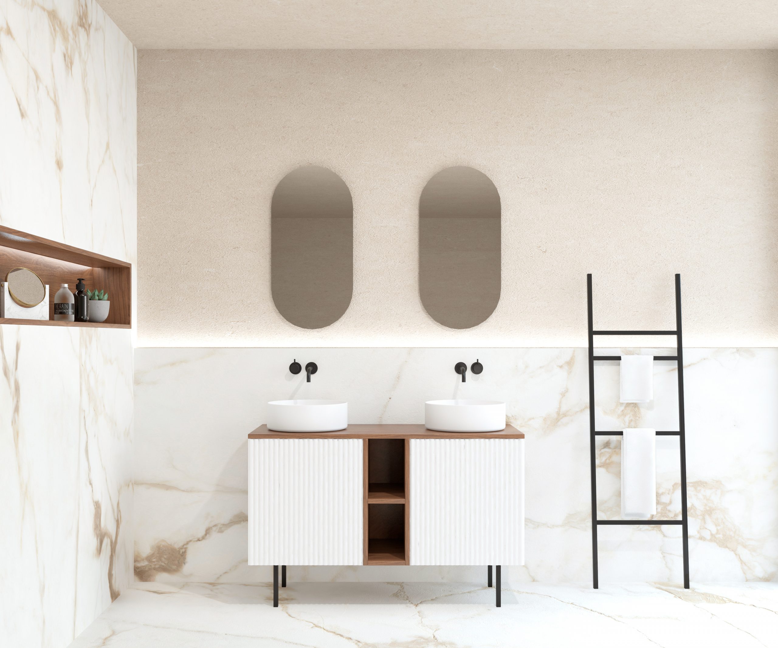 Pack AUNIS + lavabo + capsule miroir