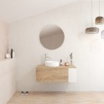 Pack BARDOT + lavabo + miroir rond