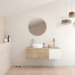 Pack BARDOT + lavabo + miroir rond