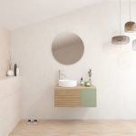 Pack BARDOT + lavabo + miroir rond