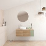 Pack BARDOT + lavabo + miroir rond