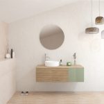 Pack BARDOT + lavabo + miroir rond