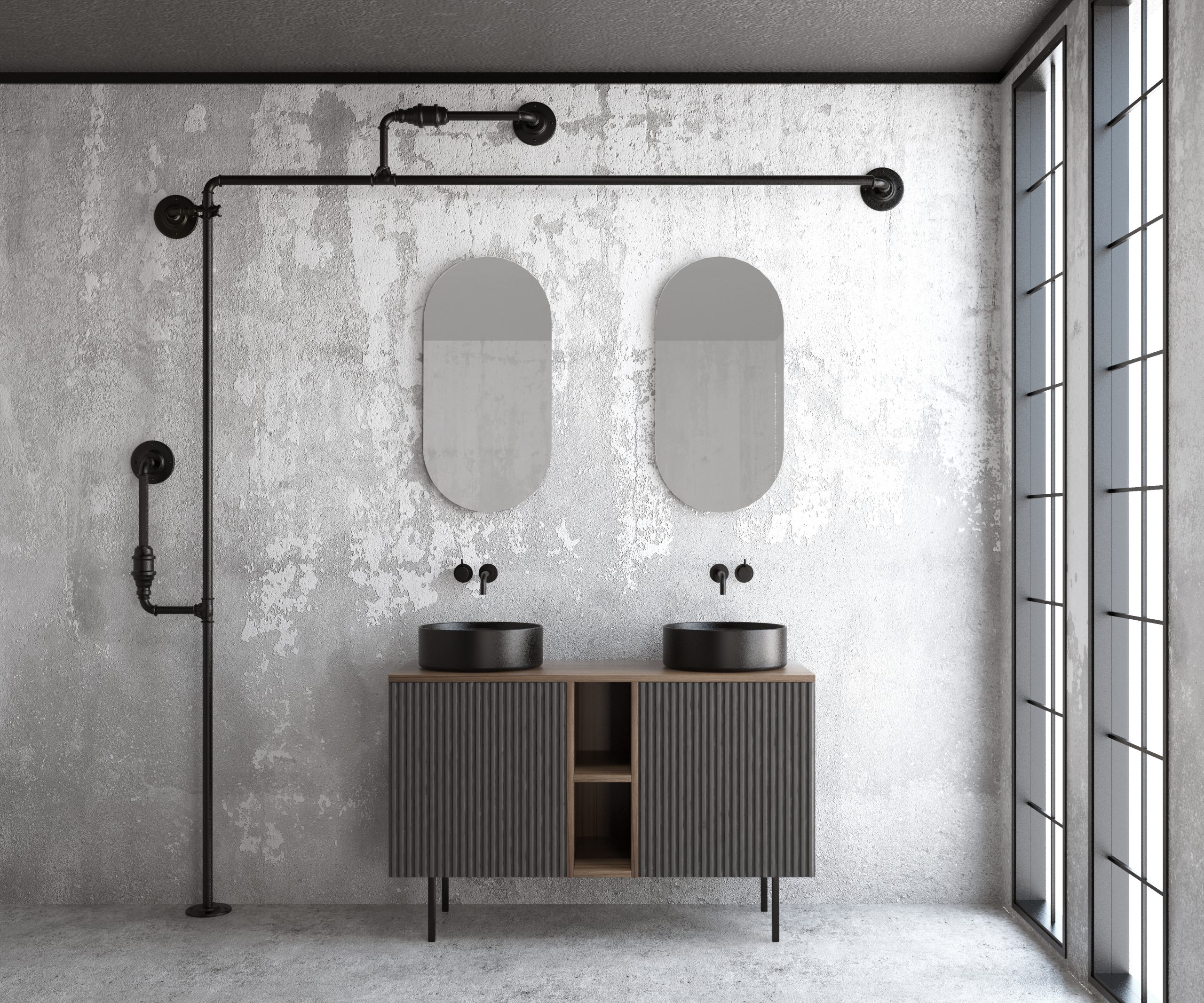 Pack BASTIEN + évier + capsule miroir