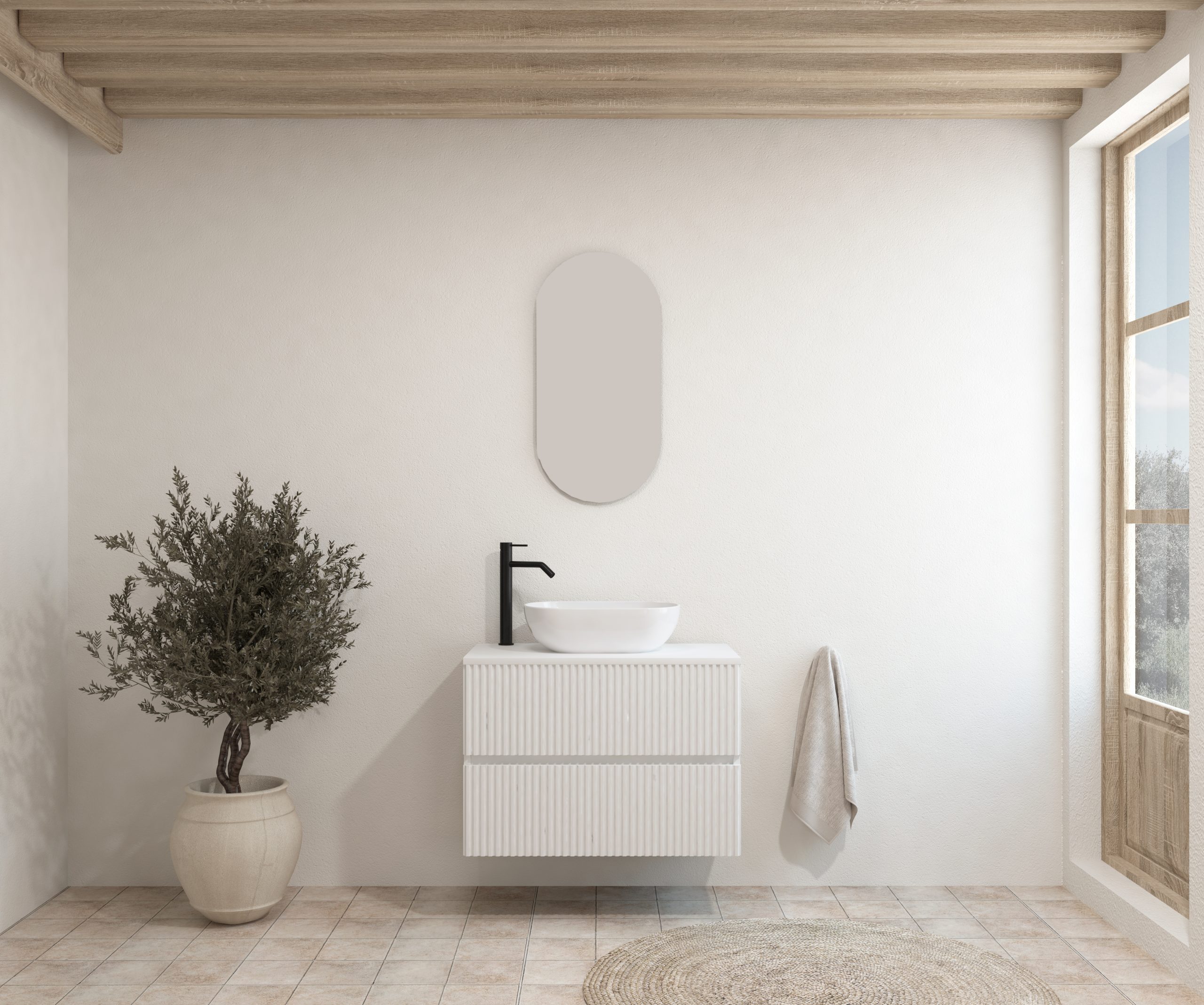 Pack BACHELIER + lavabo + espejo cápsula