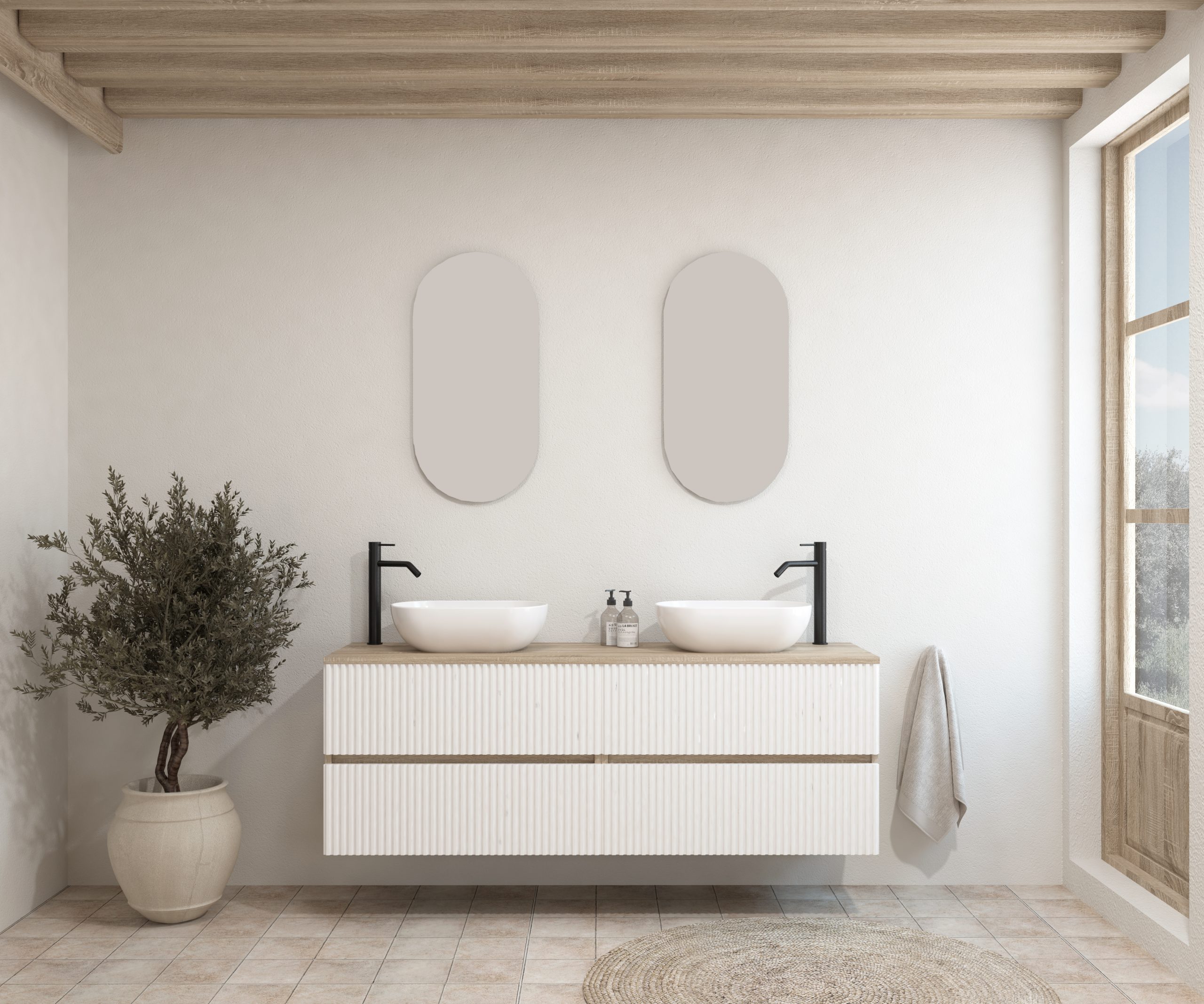 Pack BACHELIER + lavabo + espejo cápsula