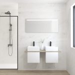 Pack BERRY + évier + miroir LED