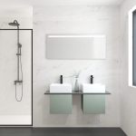 Pack BERRY + évier + miroir LED