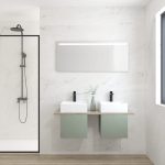 Pack BERRY + évier + miroir LED