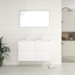 Pack Bruche + lavabo + miroir LED