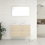Pack Bruche + lavabo + miroir LED