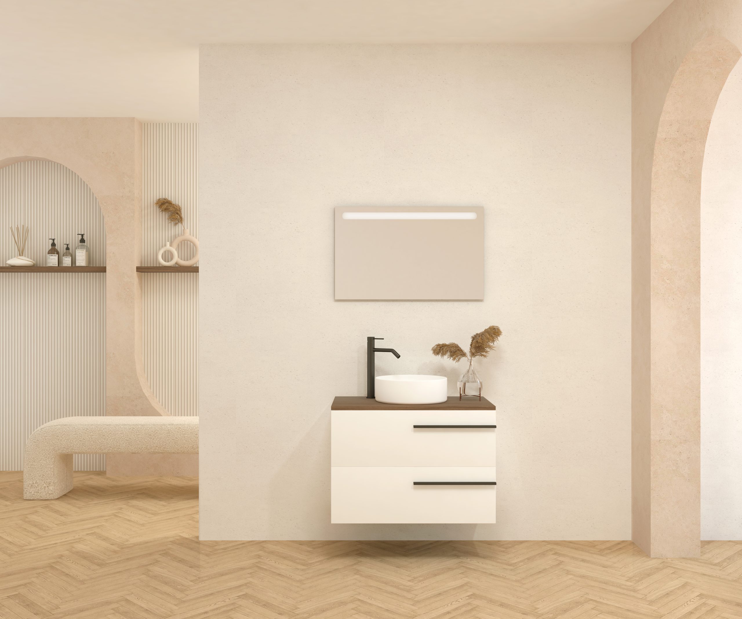 Pack BERTHELOT + évier + miroir LED