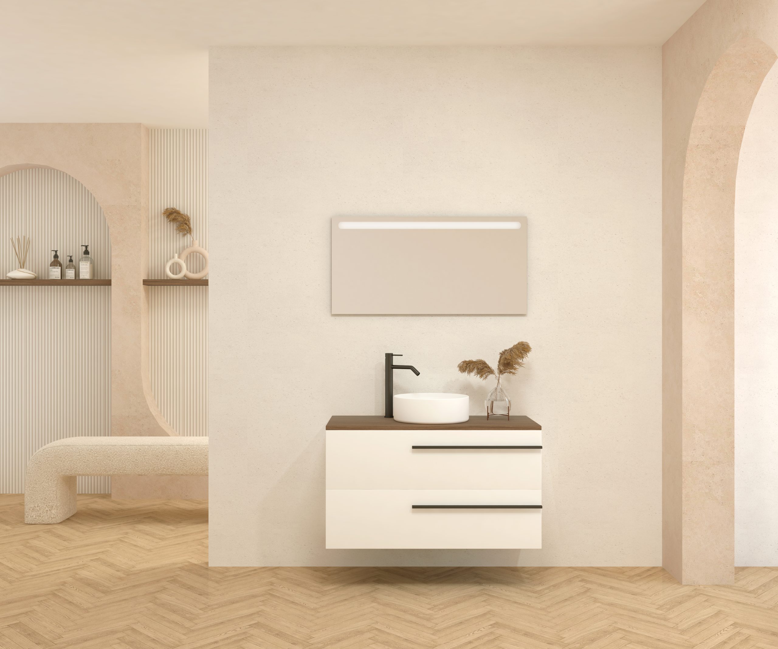 Pack BERTHELOT + évier + miroir LED