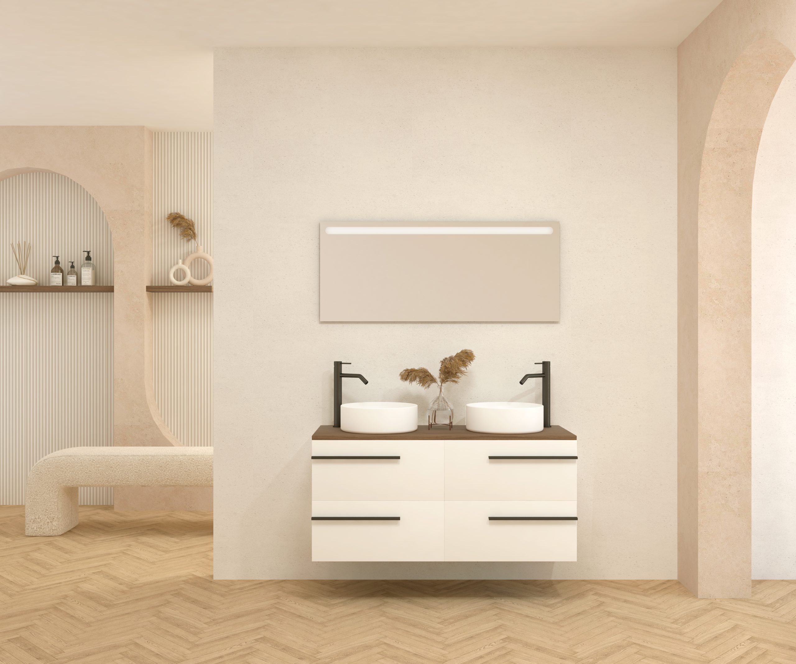 Pack BERTHELOT + évier + miroir LED