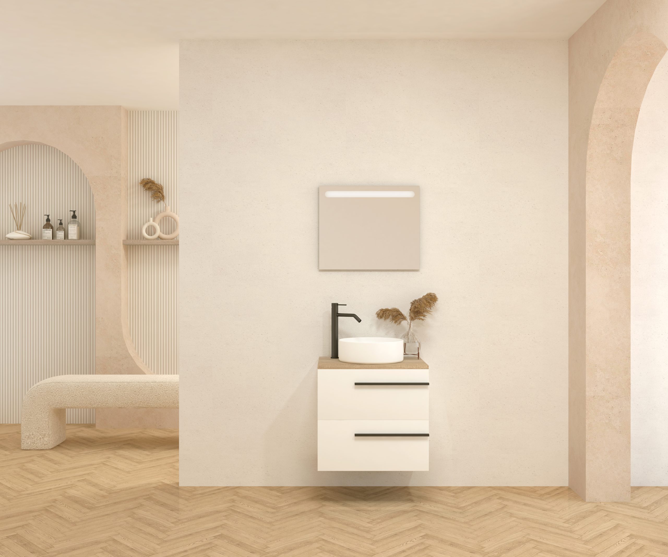 Pack BERTHELOT + évier + miroir LED