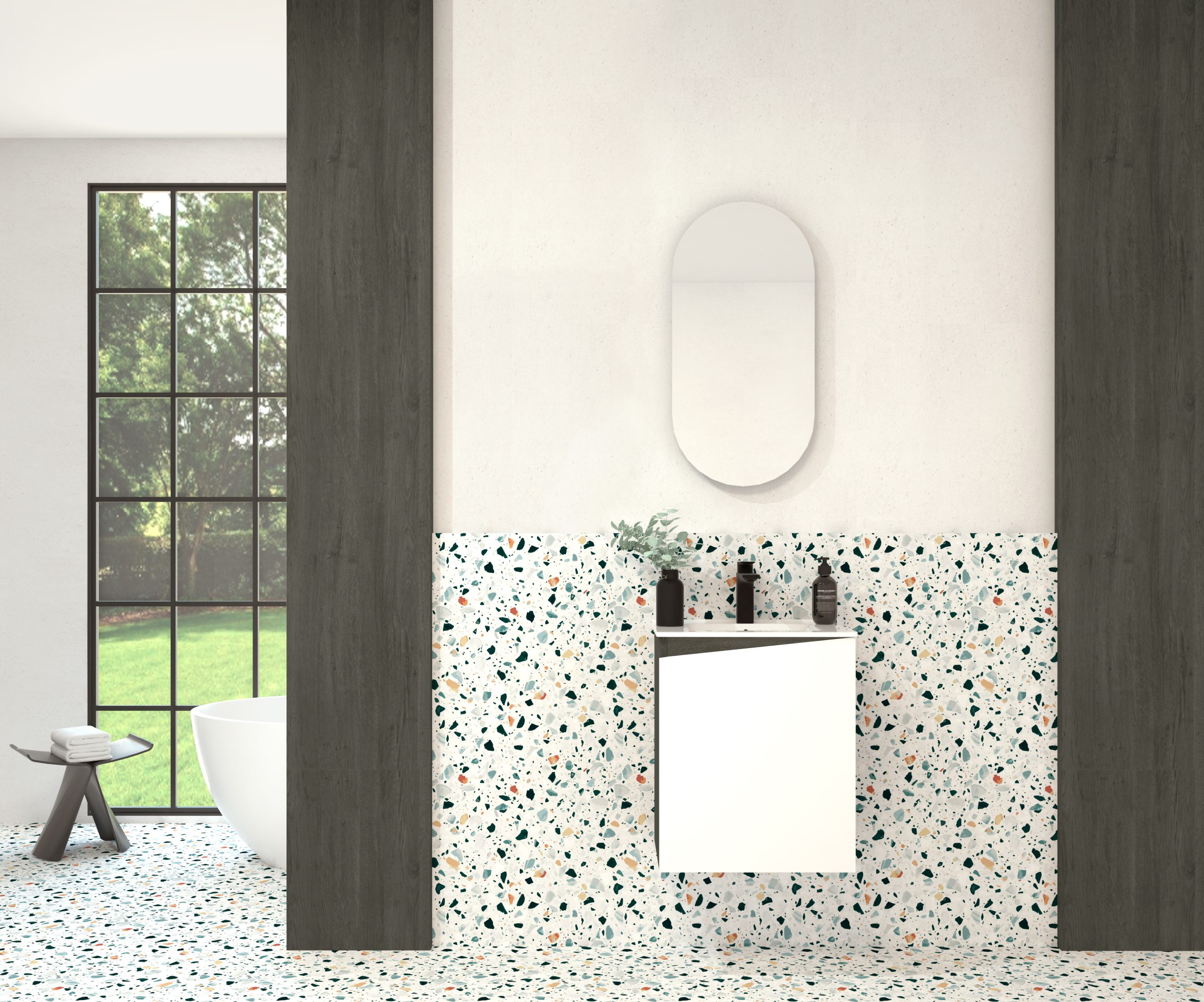 Pack COUSTOU + évier + capsule miroir