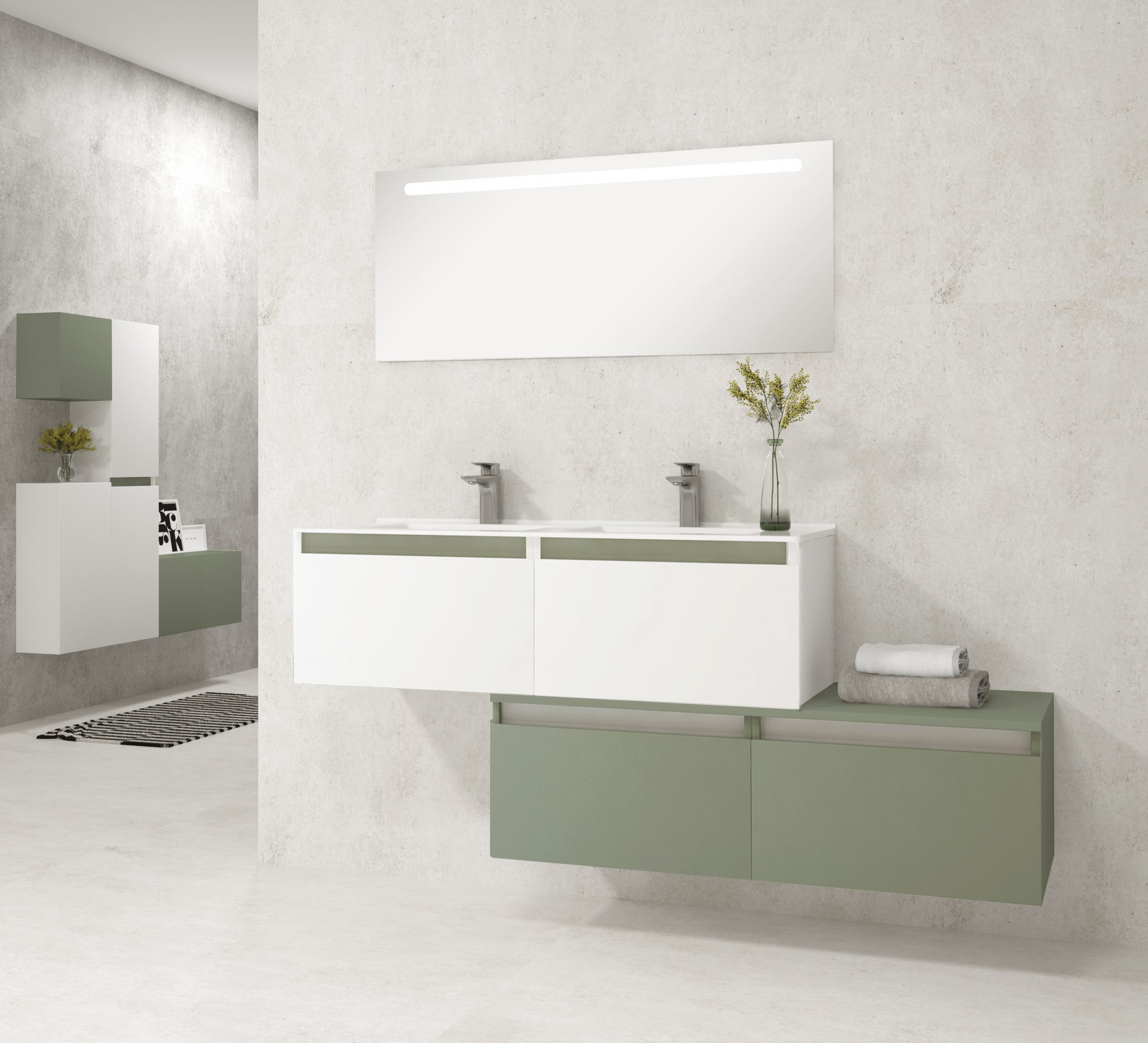 Pack DIJON + vases en céramique + miroir LED