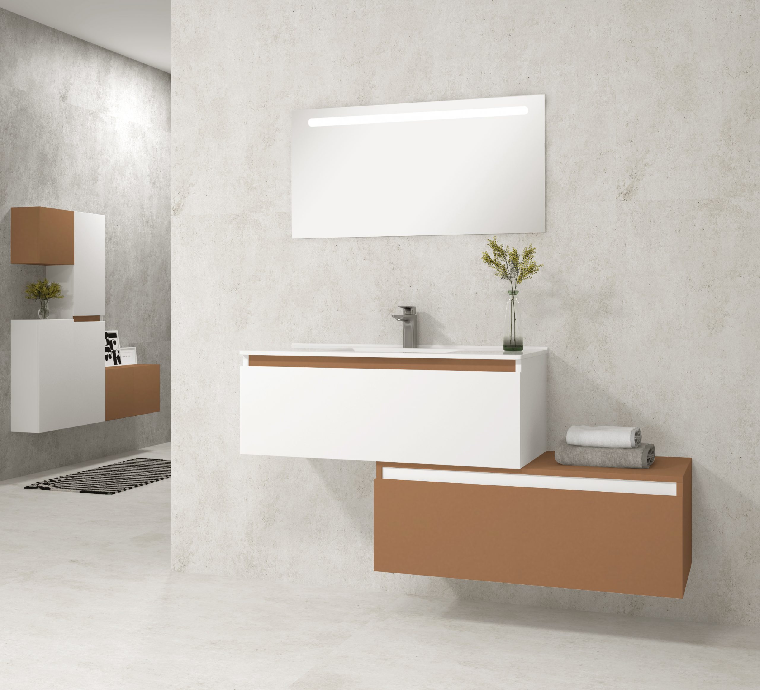 Pack DIJON + vases en céramique + miroir LED