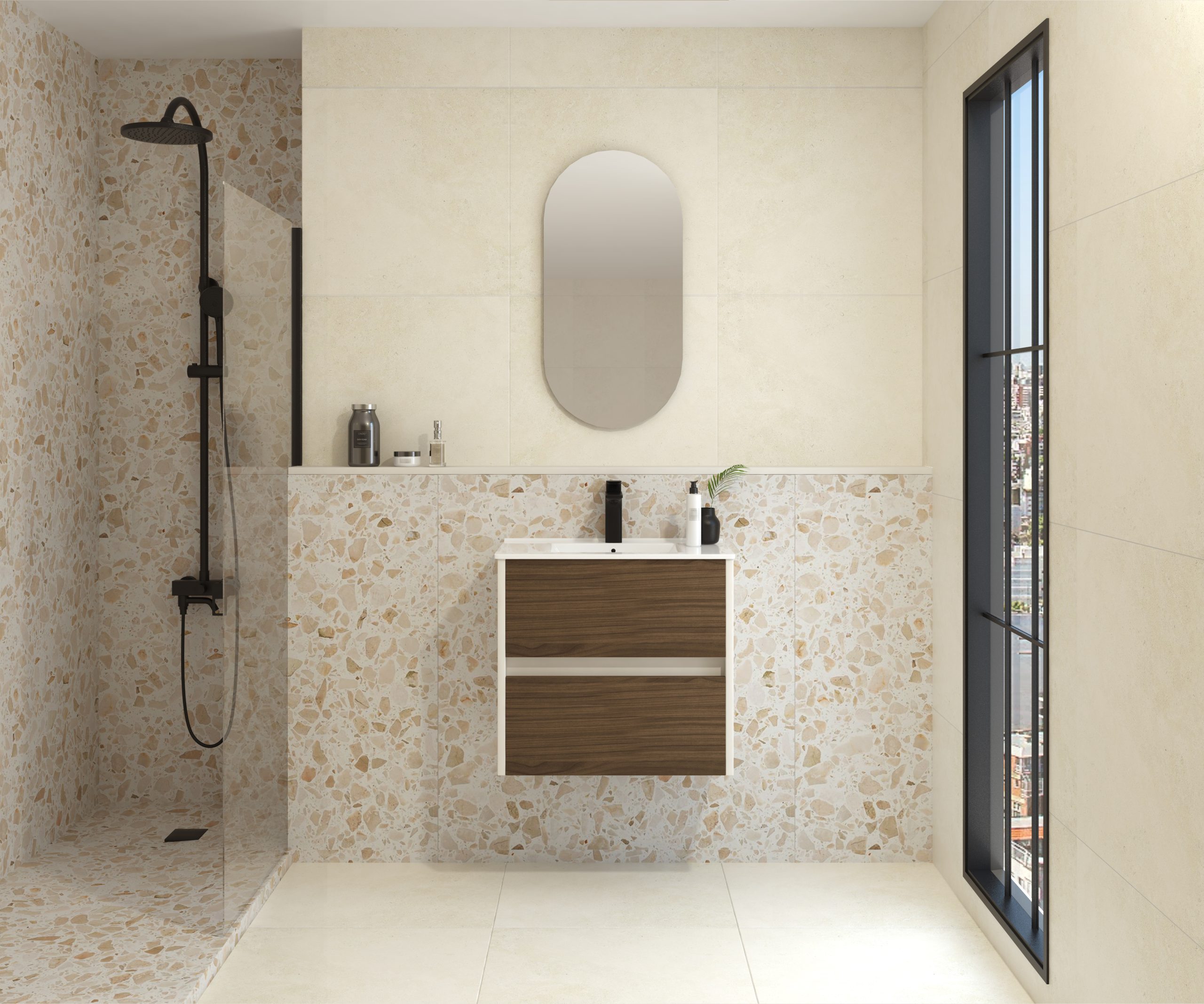 Pack FRÉMIN + évier + capsule miroir